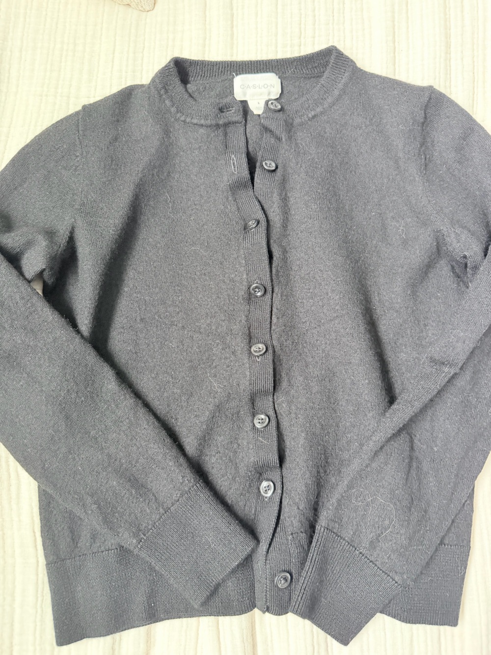Caslon Black Women's Button-Front Cardigan